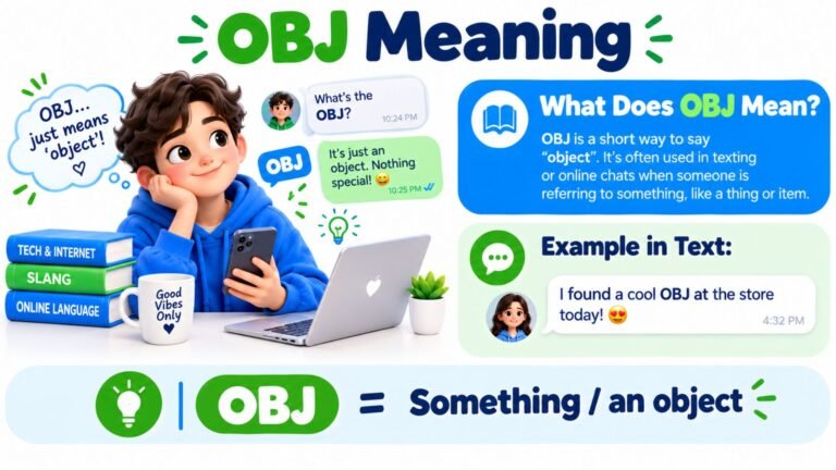 OBJ meaning in texting, gaming, and programming explained