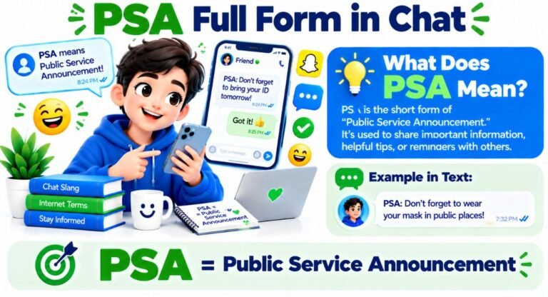 PSA Full Form in Chat