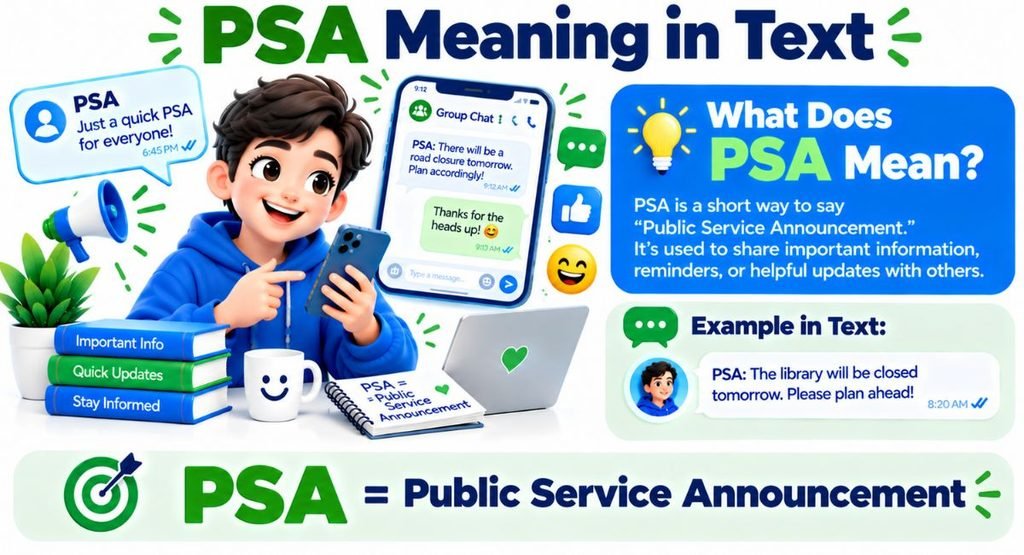 PSA Meaning in Text