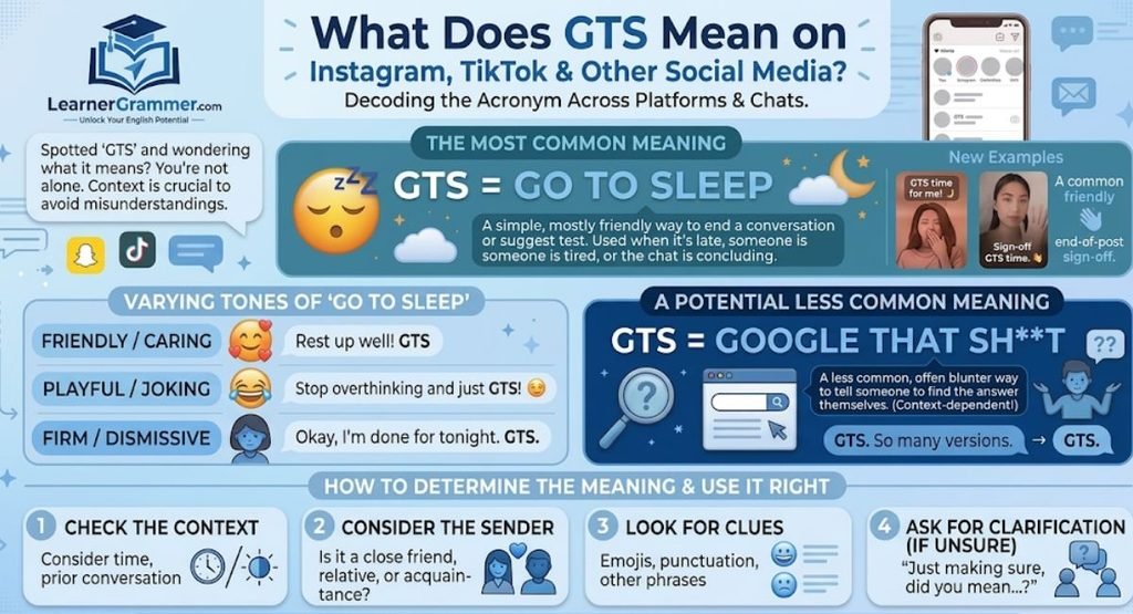 What Does GTS Mean on Instagram, TikTok & Other Social Media?