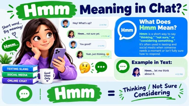 The Meaning of Hmm in Chat